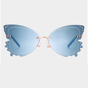 Betsey Johnson Women's TAKE Flight Butterfly Sunglasses